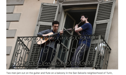 In the streets a serenade