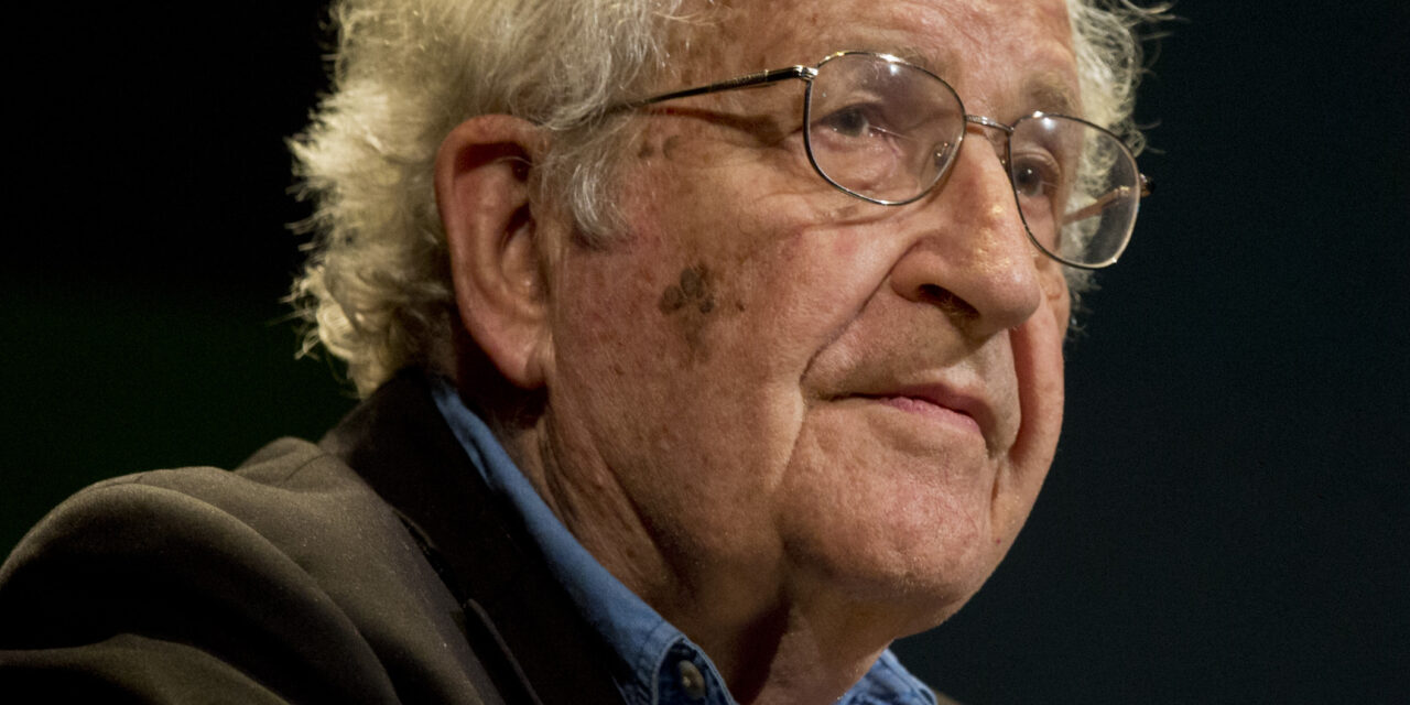 NOAM CHOMSKY SAYS, FIGHT FOR THE REVOLUTION IF YOU WISH, BUT OUR IMMEDIATE DESTINY, IF WE ARE LUCKY, IS REGIMENTED CAPITALISM